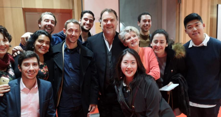 Gruppenfoto von Studierenden auf der Studienfahrt nach Wien 2019