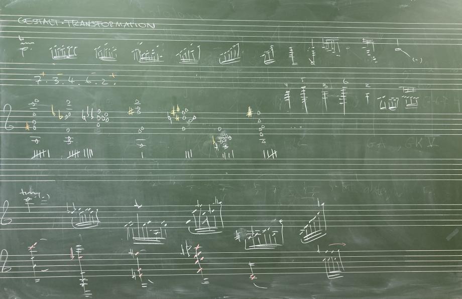 Tafel mit Notation